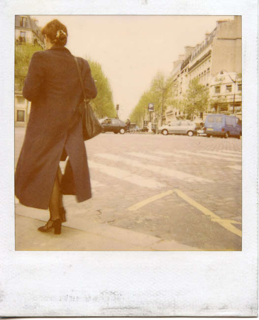  French woman walking in Paris. Bruce, my drawing teacher pointed out in this photo that she must be french because of her shoes. I think about that all the time. You can’t even really see her shoes. 
