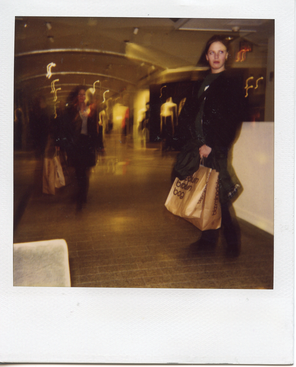 My sister, Bloomingdale’s, New York.
