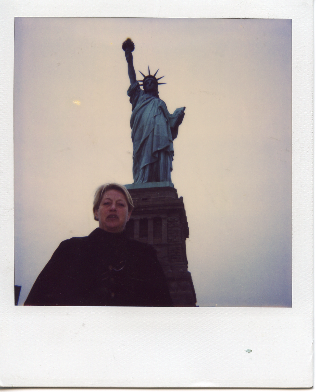 Mom, Statue of Liberty, New York.
