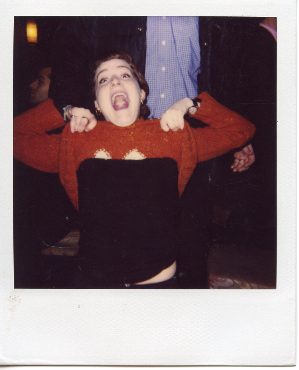 Hanna, at some bar, Paris.