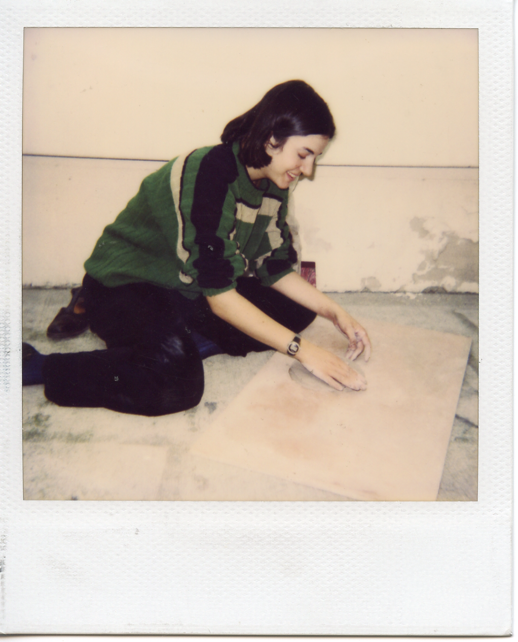 I don’t remember her name, but she had the most sparkling energy. Parsons Paris.