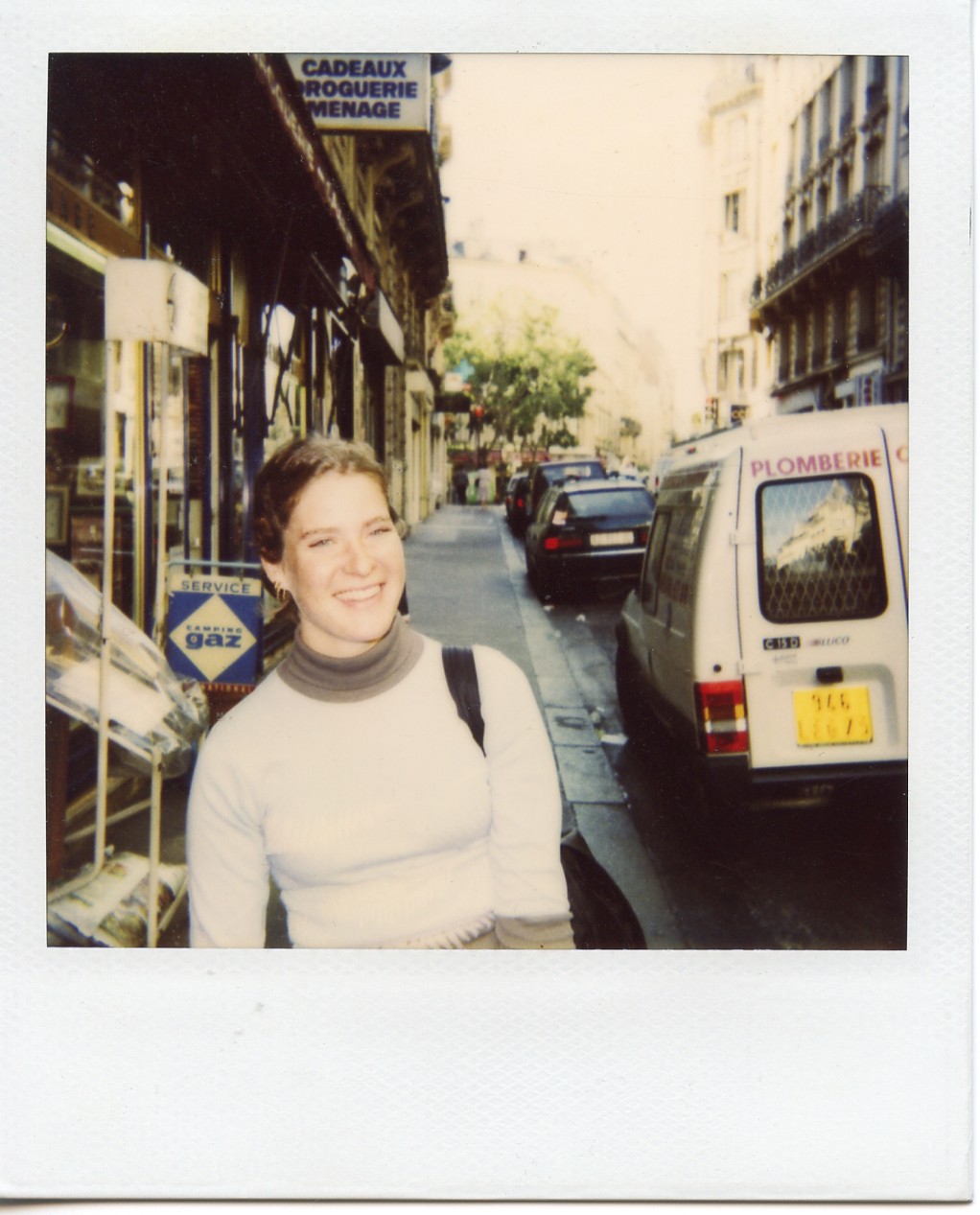 Hanna in Paris. I think this is the first polaroid I took.
