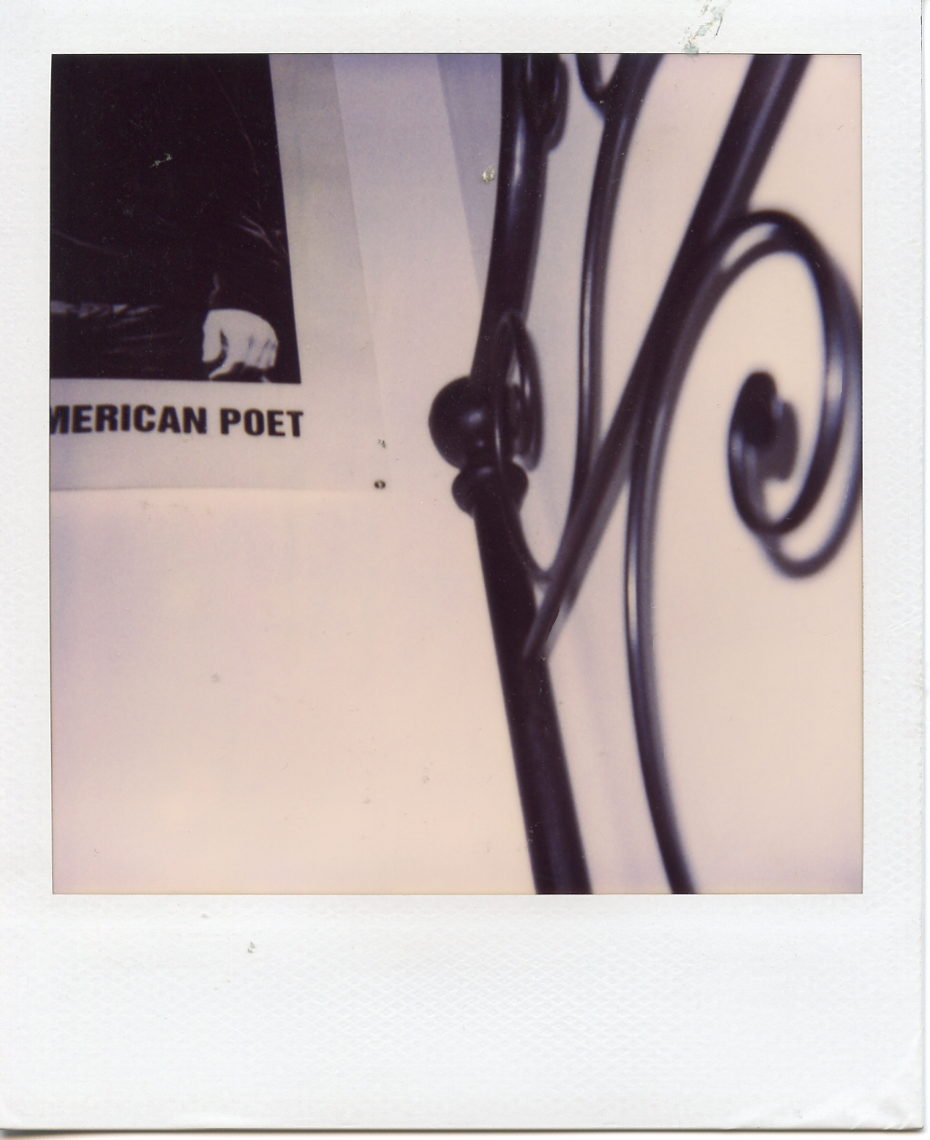 My bed frame and Jim Morrison poster, Paris.