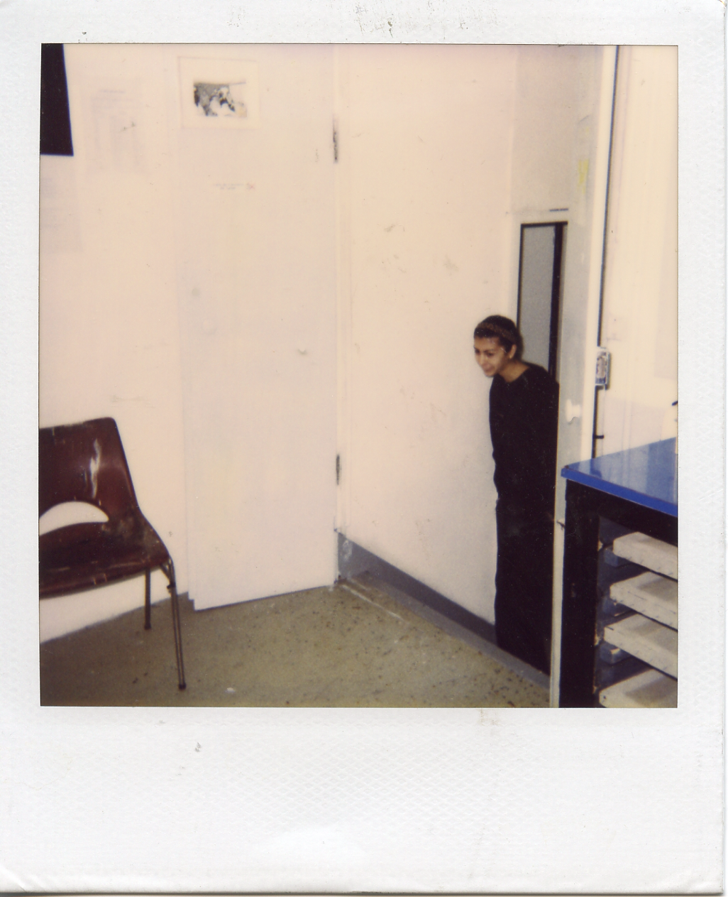 Ardina in the photolab, Parsons Paris. 