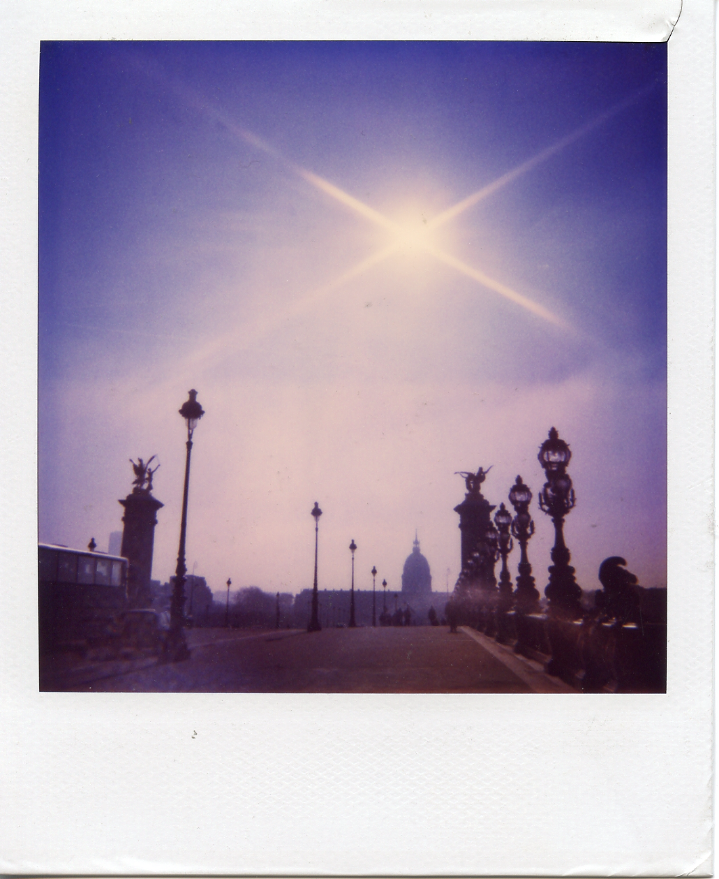 Bright sun, Paris, Pont Alexandre III. 